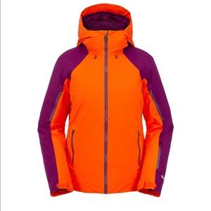 Spyder Womens Gore-Tex ski set- size:M Orange/Purple
